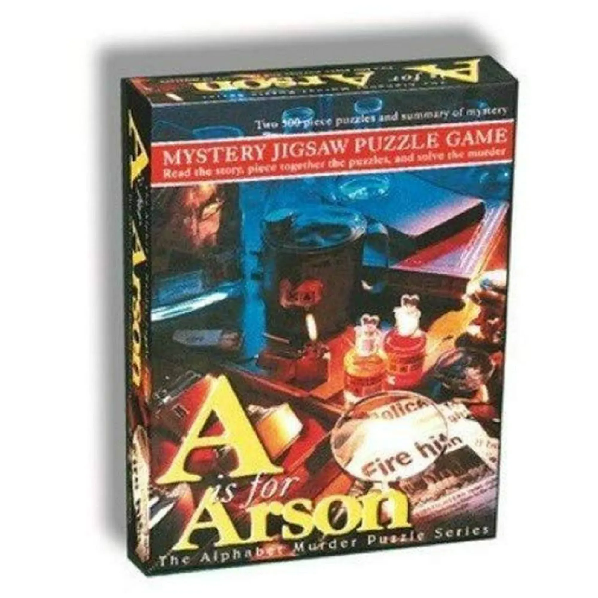 TDC Games Alphabet Mystery 500 Piece Jigsaw Puzzle - A Is for Arson