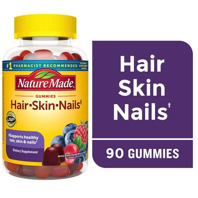 Nature Made Hair Skin Nails Adult Gummies