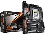 GIGABYTE TRX40 AORUS PRO WIFI (sTRX/AMD/TRX40/Fins-Array Heatsink/12+2 Phases Infineon Digital VRM/3x PCIe 4.0x4 M.2/Intel WiFi 6/Intel GbE LAN/ATX/Motherboard)