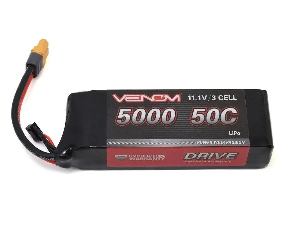 Venom - 11.1V 5000mAh 50C 3S LiPo, Uni Plug, VNR15059