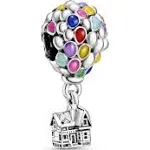 *NEW* Disney UP House w/ Balloons Charm S925 Sterling Silver