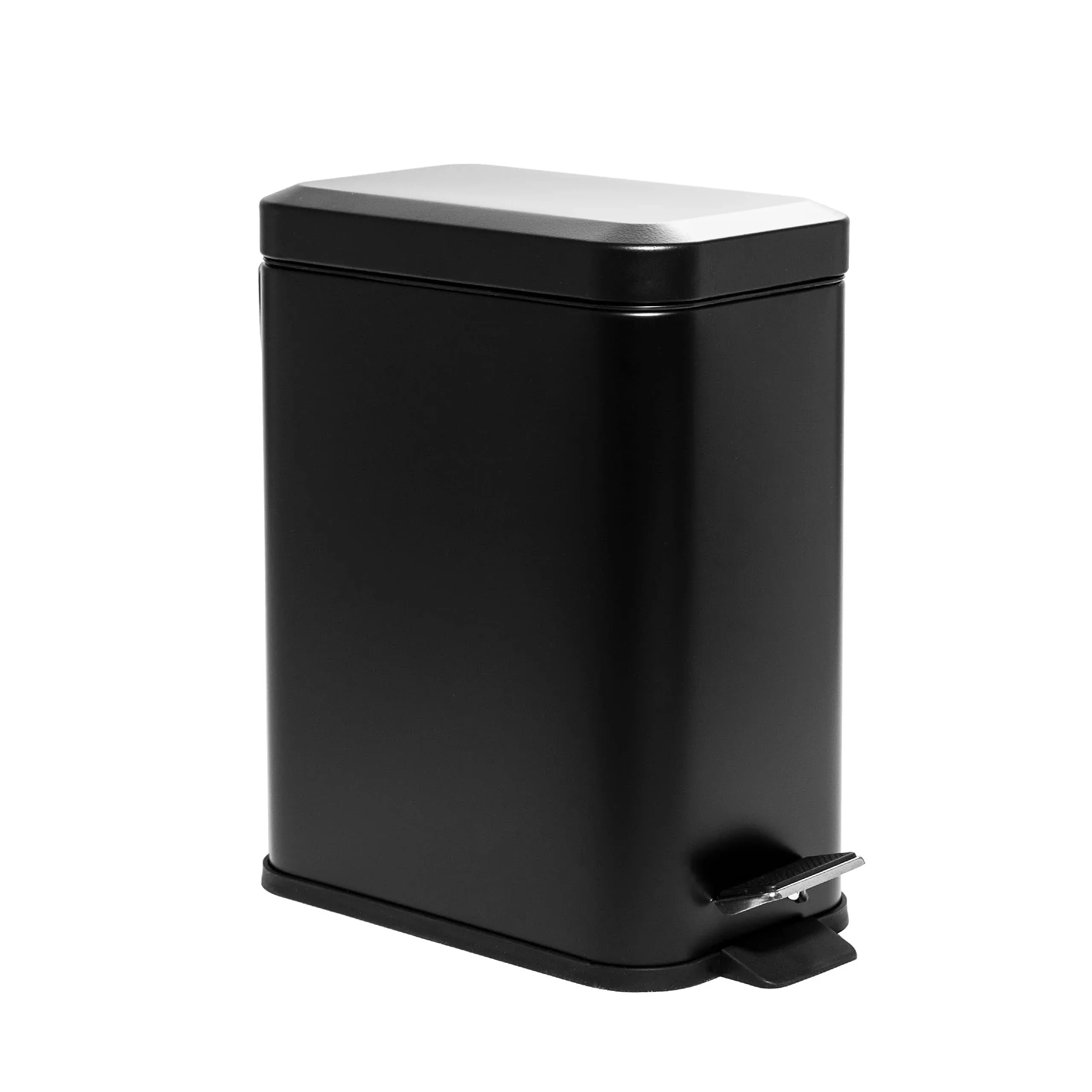 SONGMICS Bathroom Trash Can Small Trash Bin with Lid