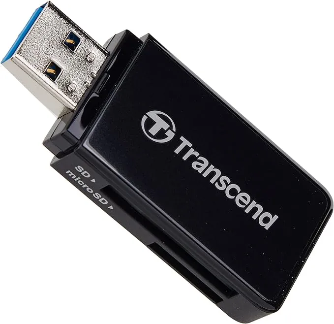 Transcend TS-RDF5K USB 3.0 Support SDHC (UHS-I), SDXC (UHS-I), microSD, microSDHC (UHS-I), and microSDXC (UHS-I) Flash Card Reader