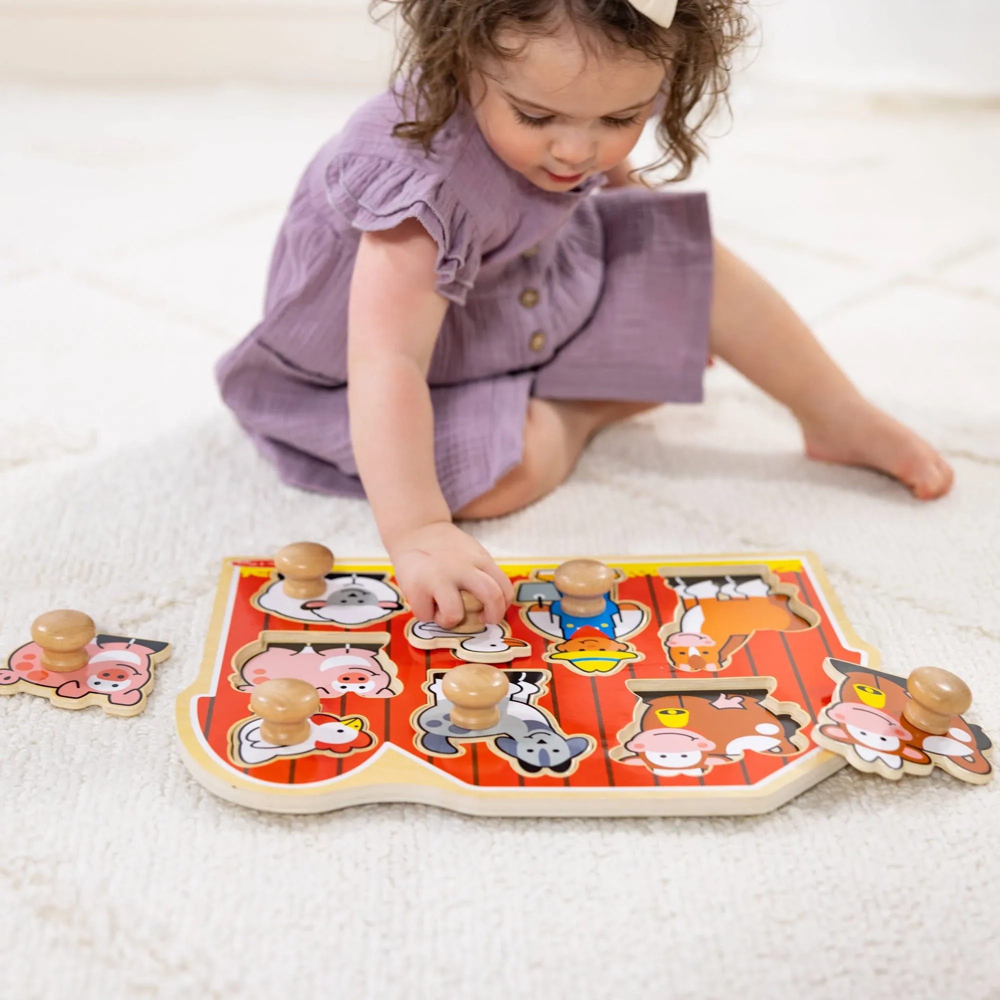 Melissa & Doug® Farm Jumbo Knob Puzzle | Bed Bath & Beyond