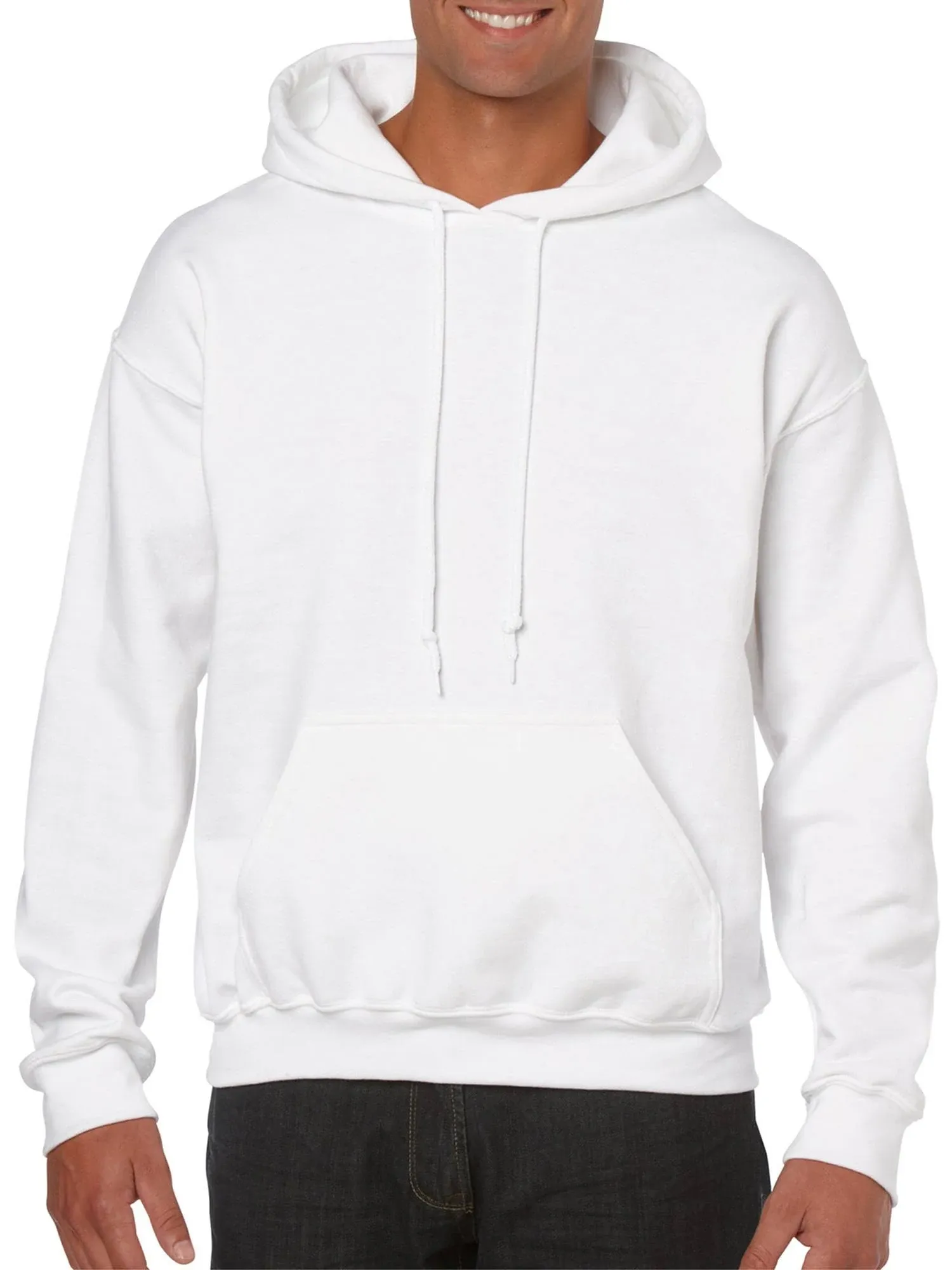 Gildan White Adult Hooded Sweatshirt - XL