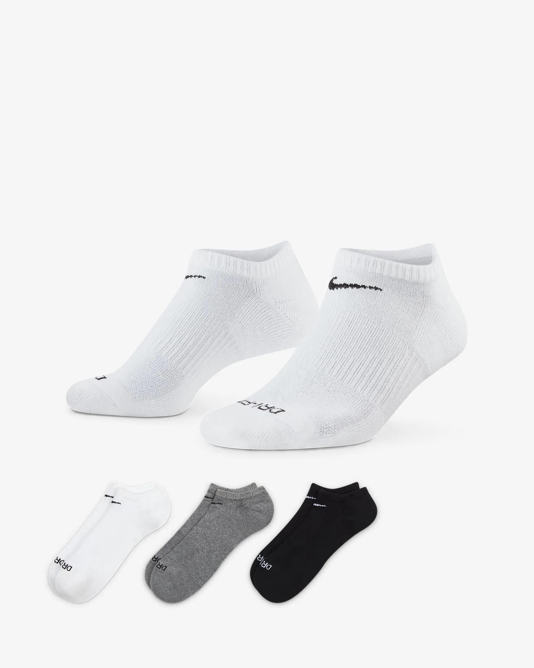 Nike Everyday Plus Cushion 3-Pack No Show Socks