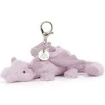 Jellycat - Bag Charm - Lavender Dragon