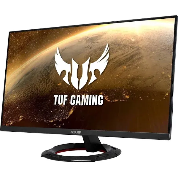 ASUS TUF Gaming 23.8” 1080P Monitor (VG249Q1R) - Full HD, IPS, 165Hz (Supports 144Hz), 1ms, Extreme Low Motion Blur, Speaker, FreeSync™ Premium, Shadow Boost, VESA Mountable, DisplayPort, HDMI,BLACK