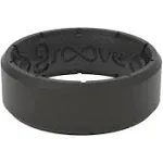 Groove Life Edge Silicone Ring - Breathable Rubber Wedding Rings for Men, Lifetime Coverage, Unique Design, Comfort Fit Ring